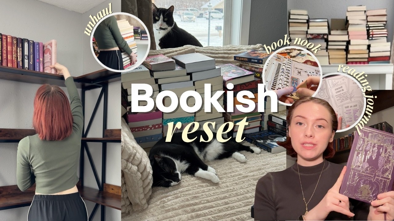 I rearranged my bookshelves again | an unplanned bookish reset 📚✨ (Im a chronic room rearranger)