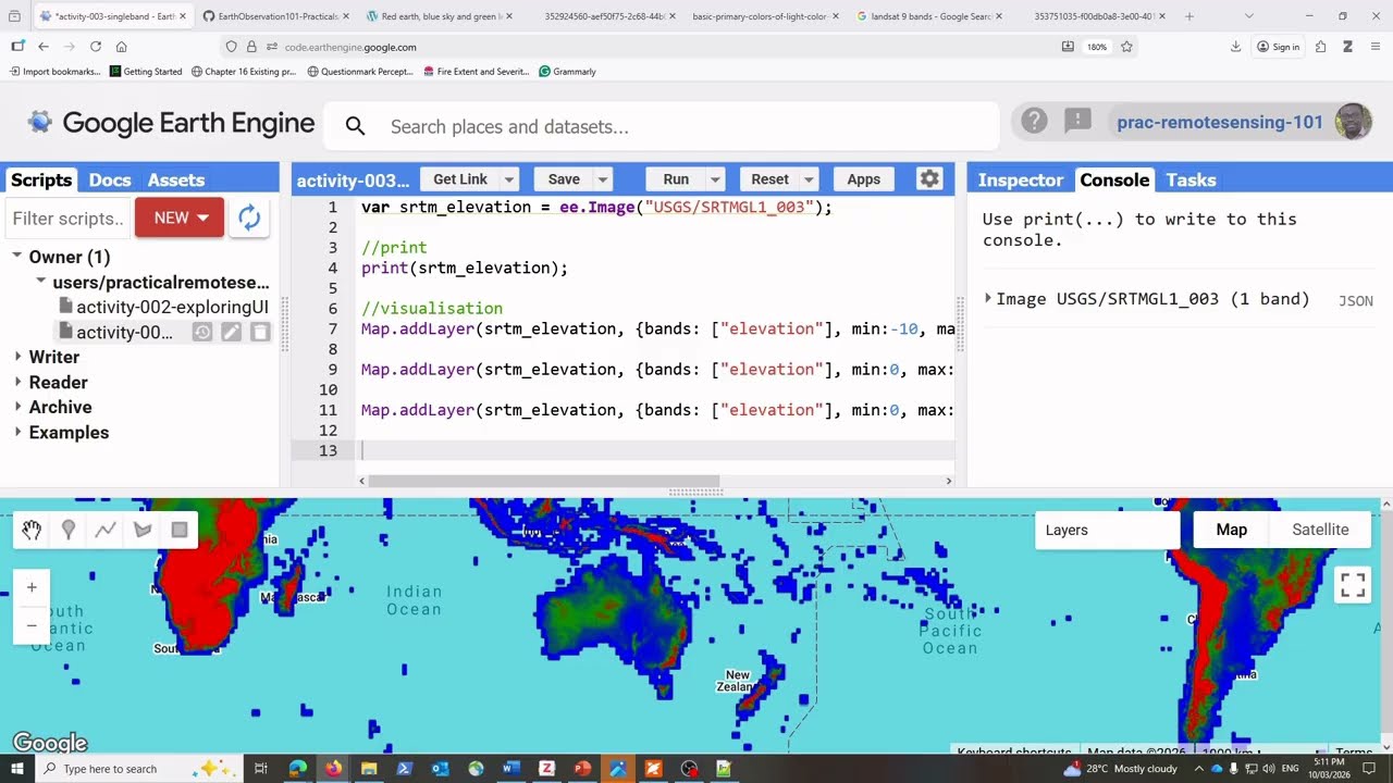 Google Earth Engine | Visualizing Multispectral Imagery