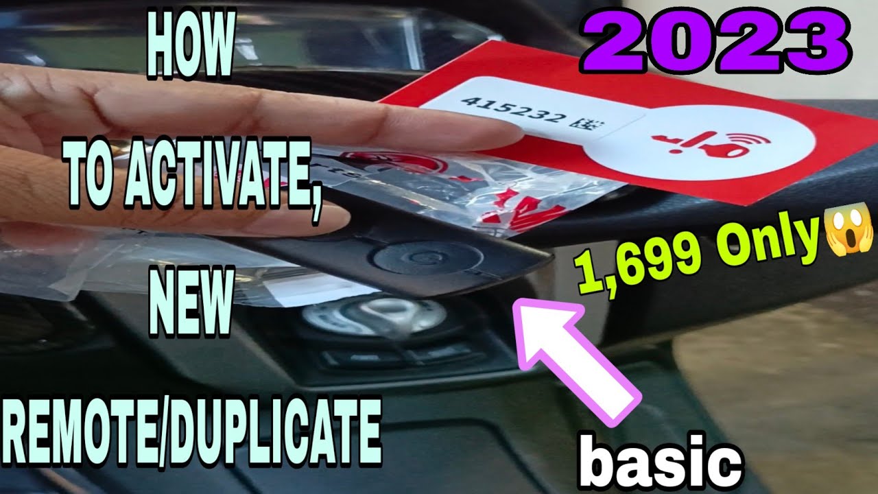 NMAX V2,ACTIVATE NEW REMOTE/DUPLICATE KEY NOVEMBER 2023