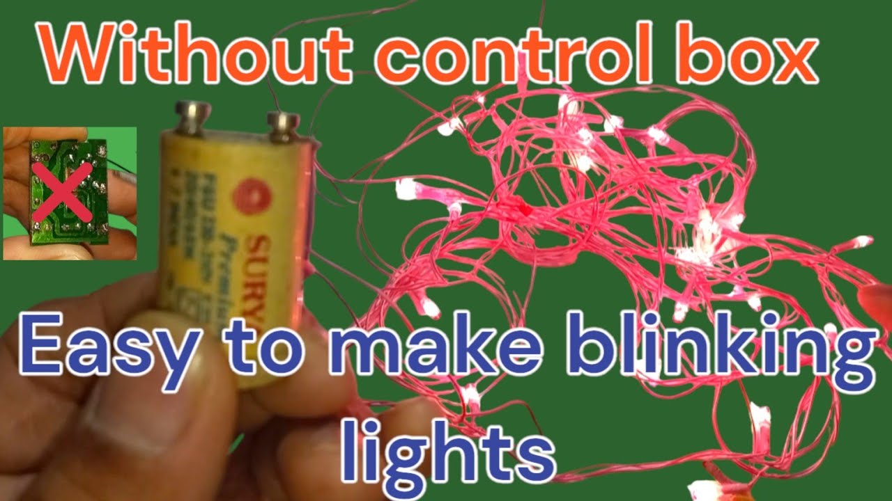normal decoration lights convert blinking lights 👉 how to repair decoration lights
