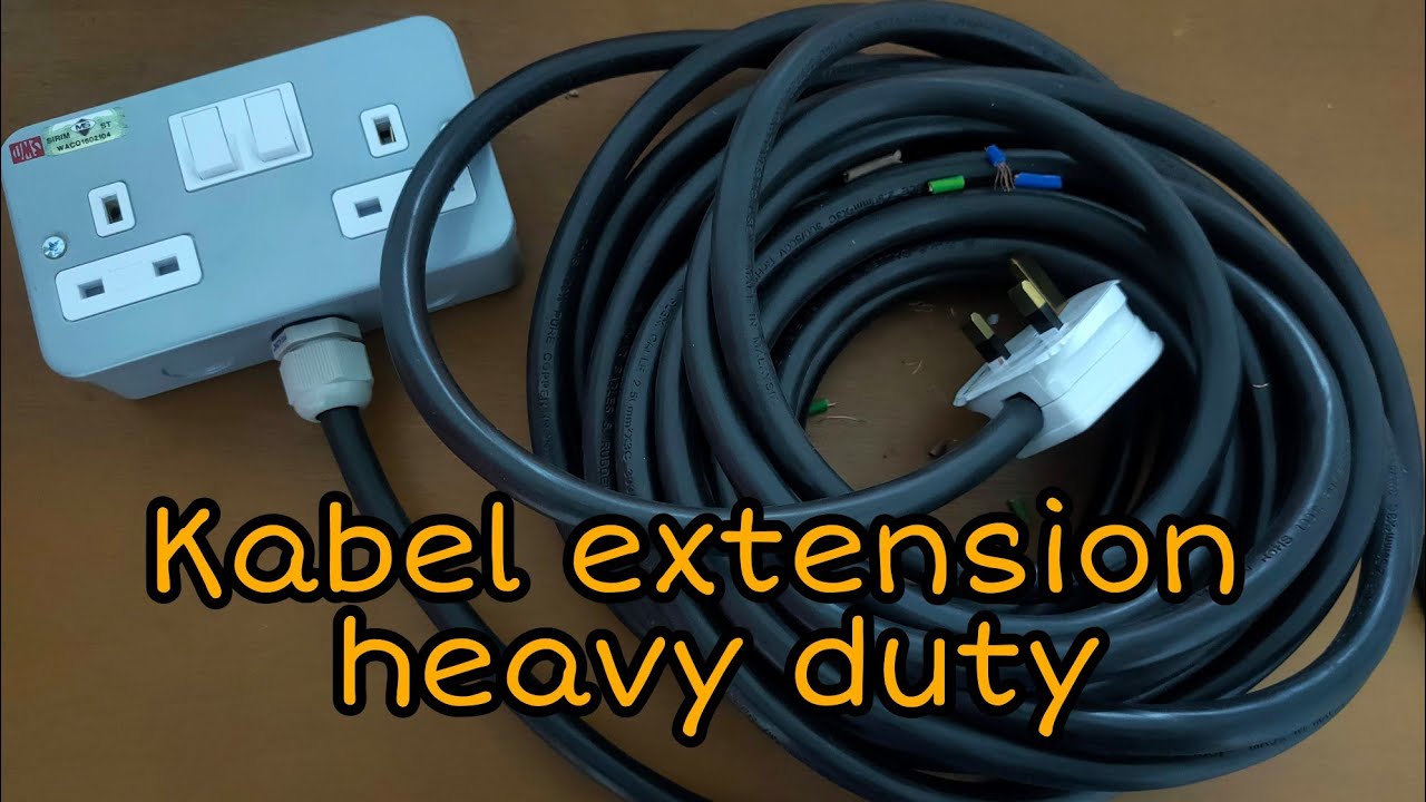 Tutorial step by step DIY sendiri pasang kabel extension heavy duty
