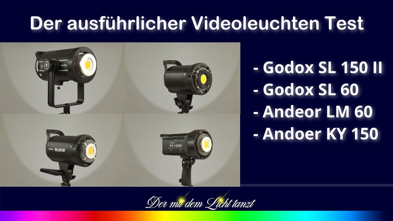 Videoleuchten Test - Godox vs Andeor - 60 vs 150 W