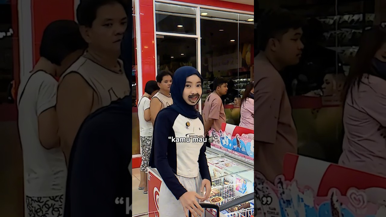 PRANK CORET MUKA PACAR DITEMPAT UMUM🗿SEMUA MATA ORANG TERTUJU KE DIA😱😭