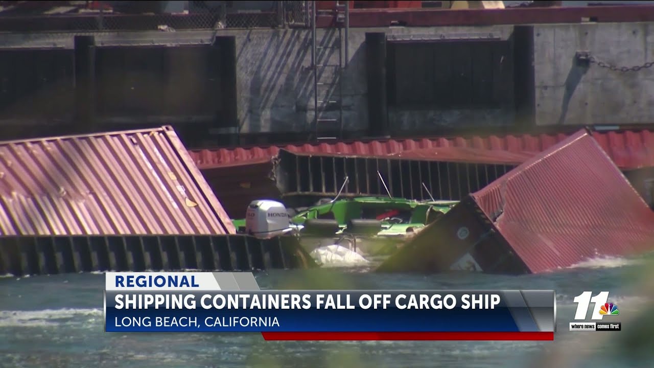 Latest on the shipping containers falling off cargo ship in California
