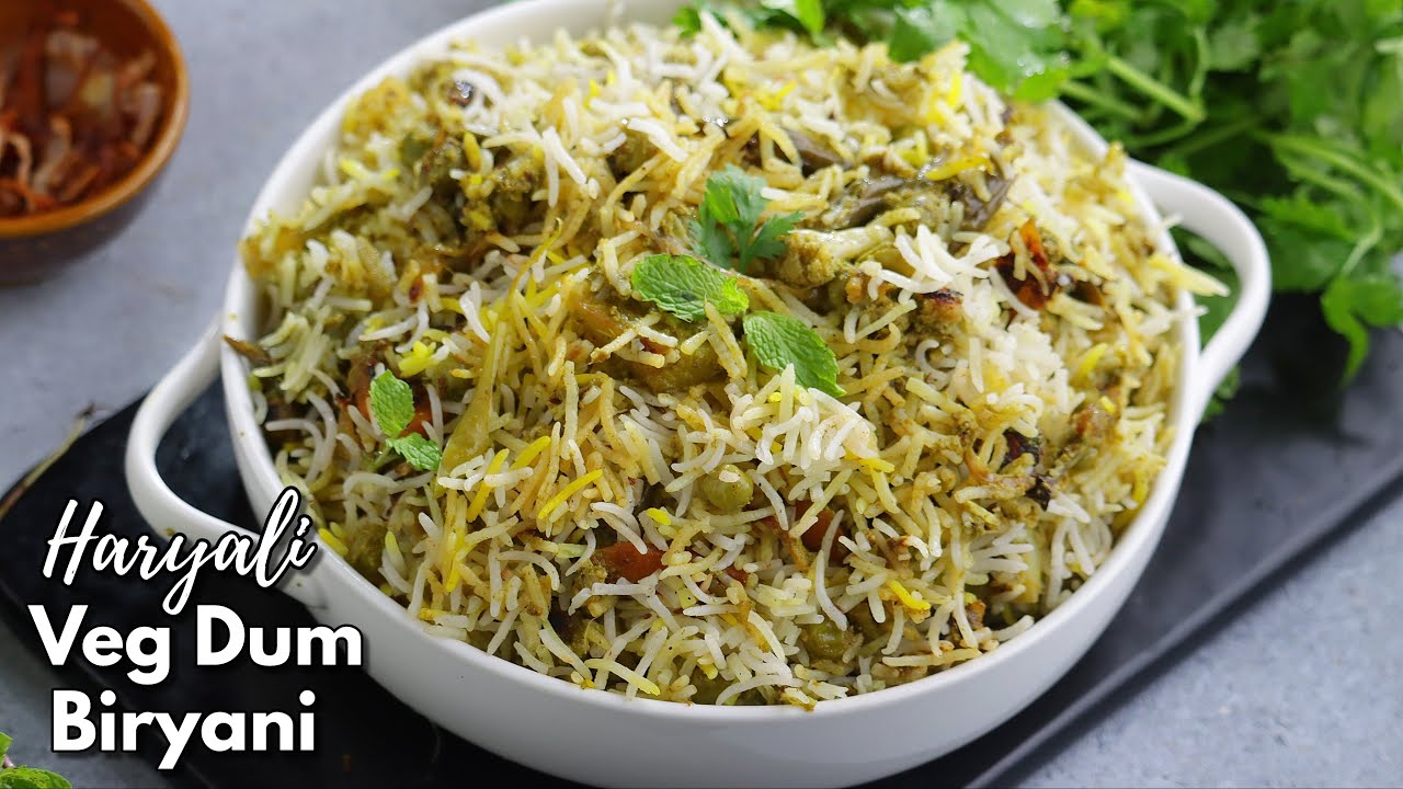 మామూలు బిర్యానీ కంటే బెస్ట్ వెజ్ బిర్యానీ | Best  Haryali Veg Dum Biryani | Veg biryani @VismaiFood