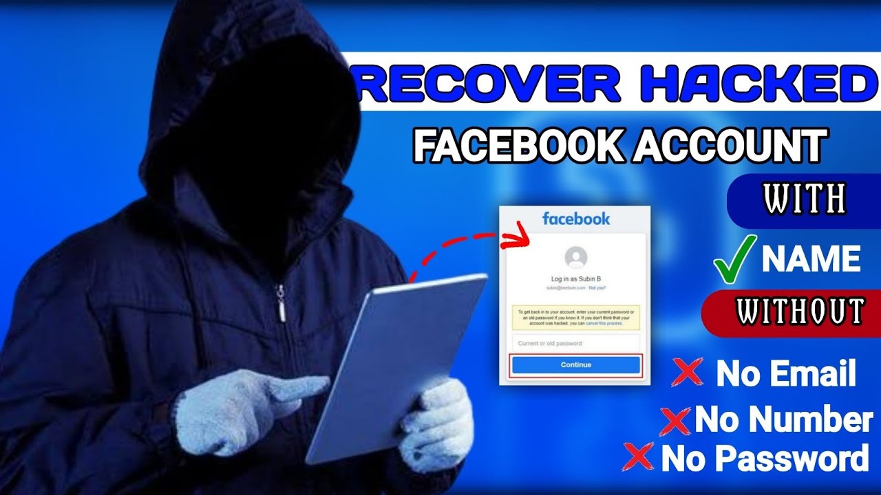 Как восстановить взломанный аккаунт Facebook без адреса электронной почты и номера телефона 2024 ...