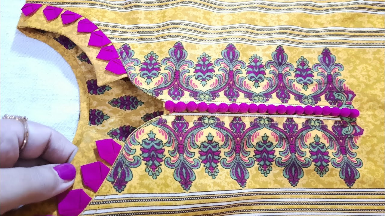 Stitching of Beautiful & Trendy Neck Designs | Latest & Unique Neck Design with Ban Look