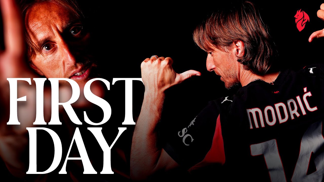 Luka Modrić's First Day | #WelcomeModrić