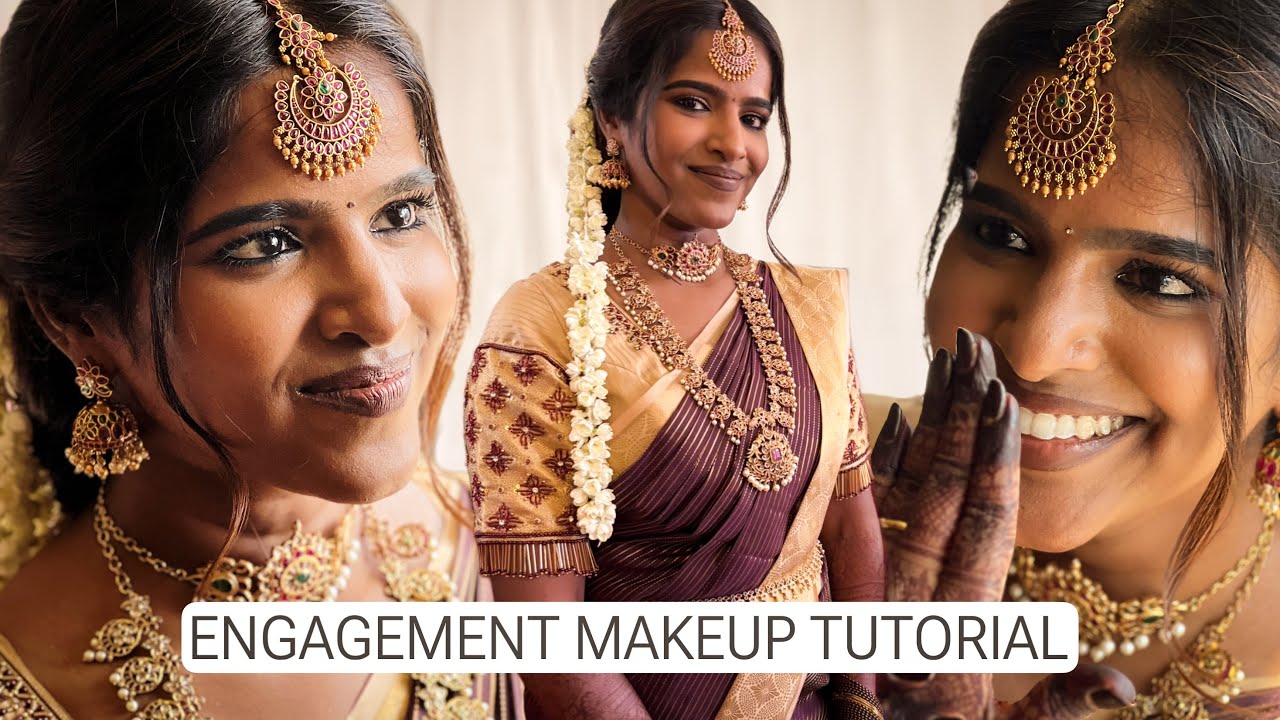 Engagement Self Makeup Tutorial✨Tamil