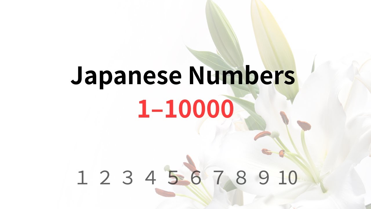 数字のよみかた 1〜10000 | Learn Japanese Numbers 1–10000