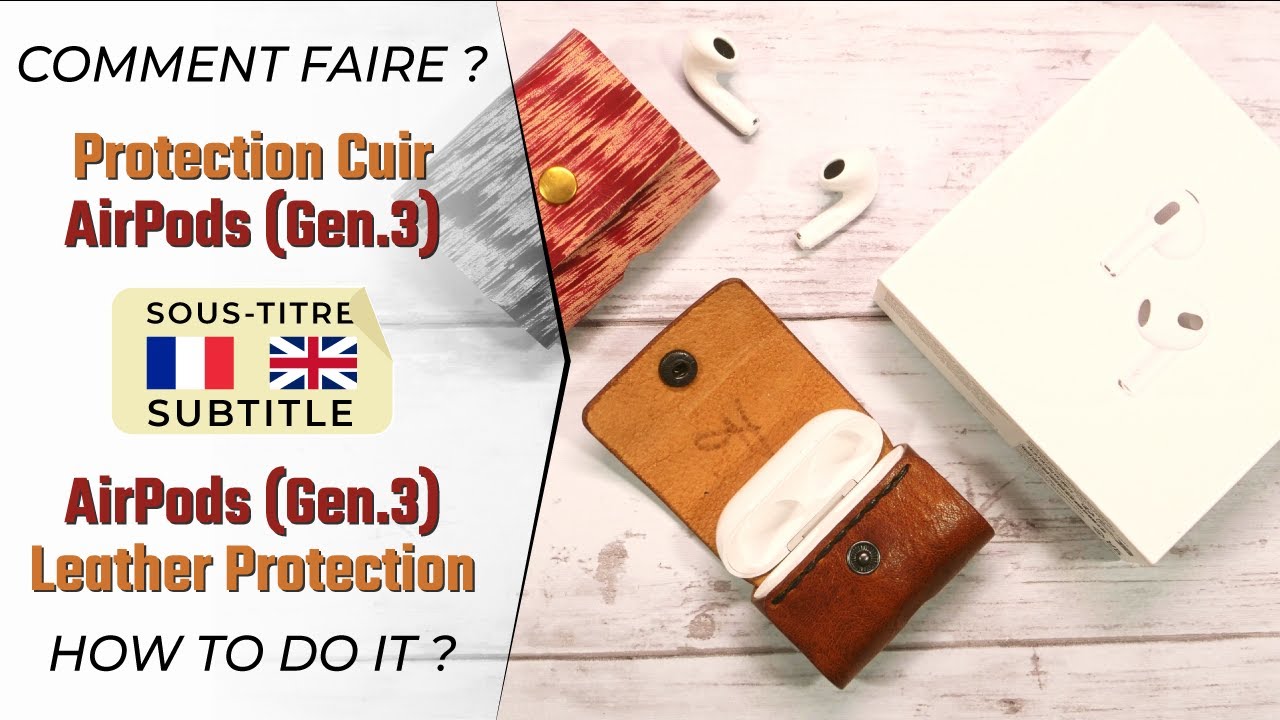 Créez un étui AirPods en cuir facilement ✂️ Tuto maroquinerie DIY
