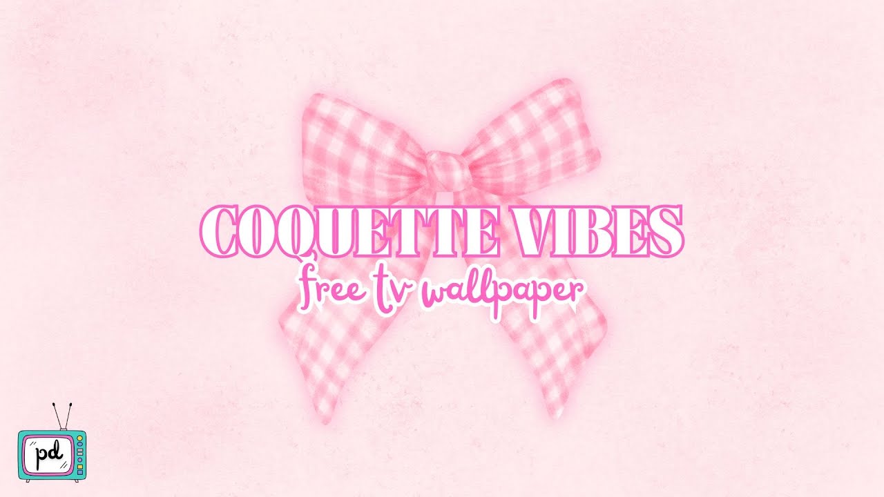 PINK COQUETTE FREE TV WALLPAPER | PINK BOW GIRLS ROOM FRAME TV WALLPAPER | PLAYROOM @PRIMPEDDESIGN