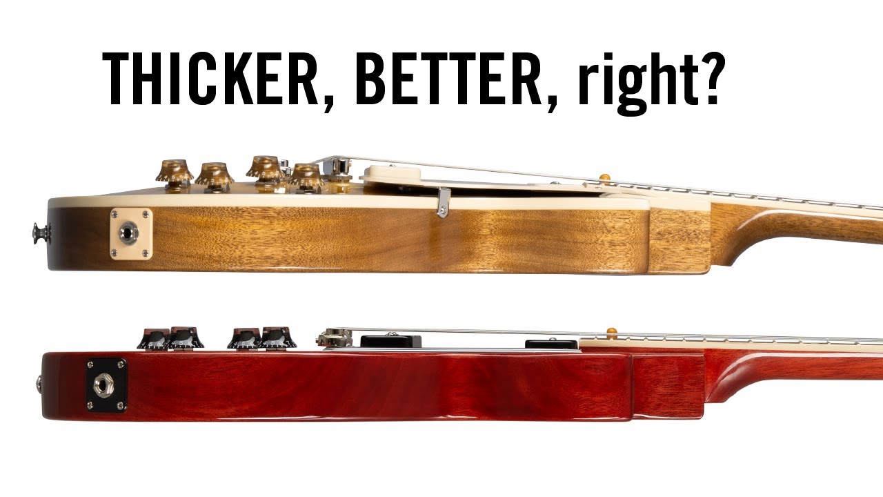 COMPARING BODY THICKNESS WITH SAME PICKUPS? Gibson Les Paul Standard 50s P90 vs Les Paul Special P90