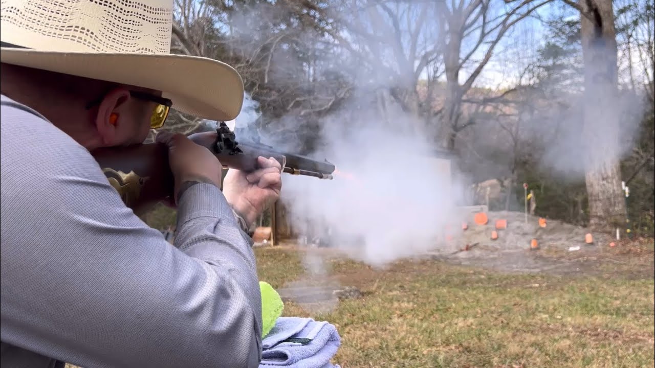 Pedersoli Traditional Hawken Flintlock Rifle-50 Caliber