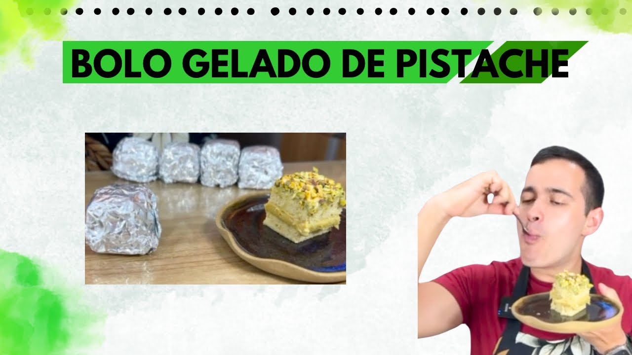 Bolo gelado de pistache
