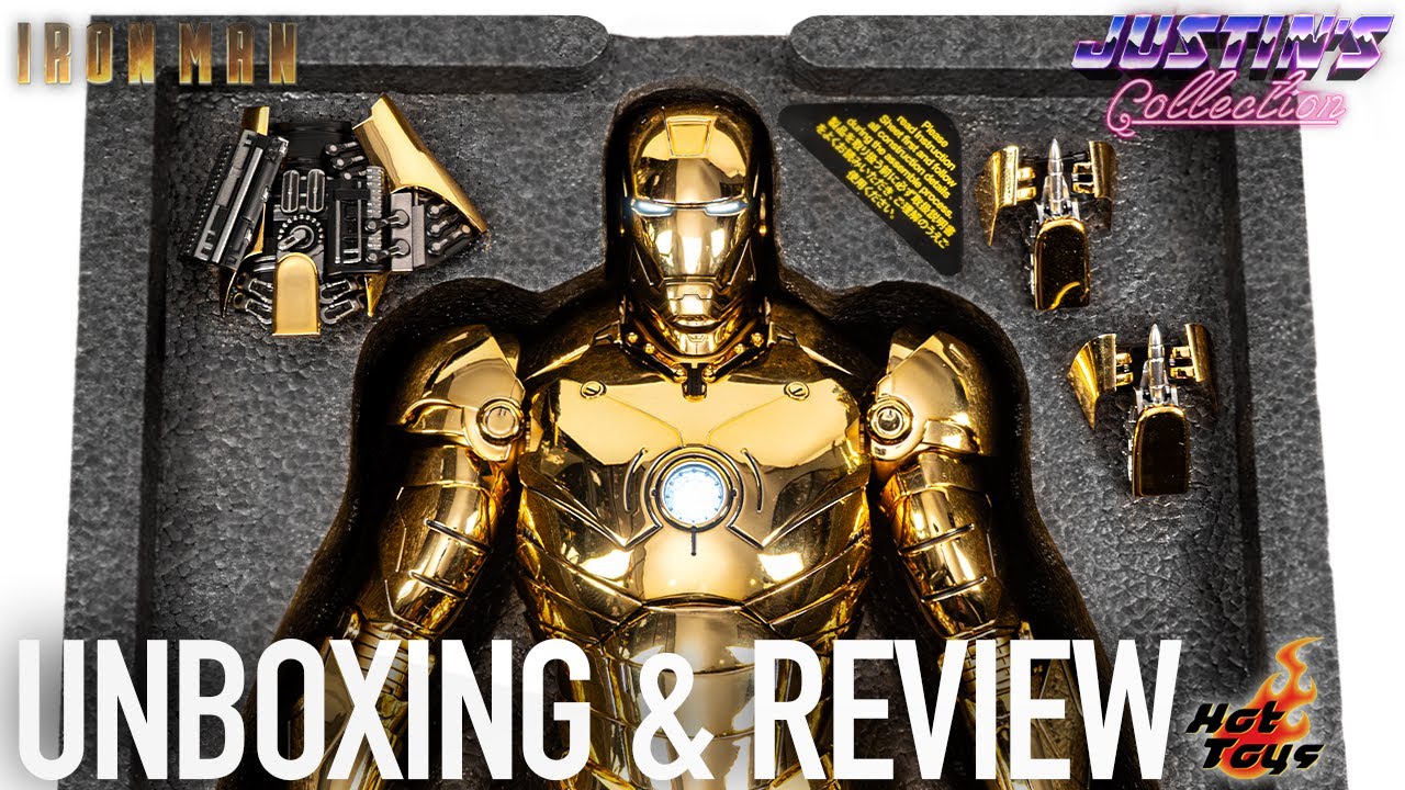 Hot Toys Iron Man Mark 3 Gold Chrome Unboxing & Review