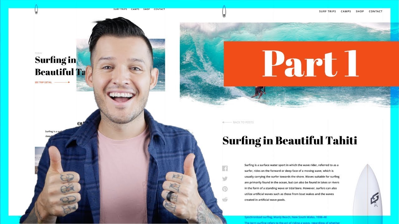 Designing a Surfing Website | Part 1