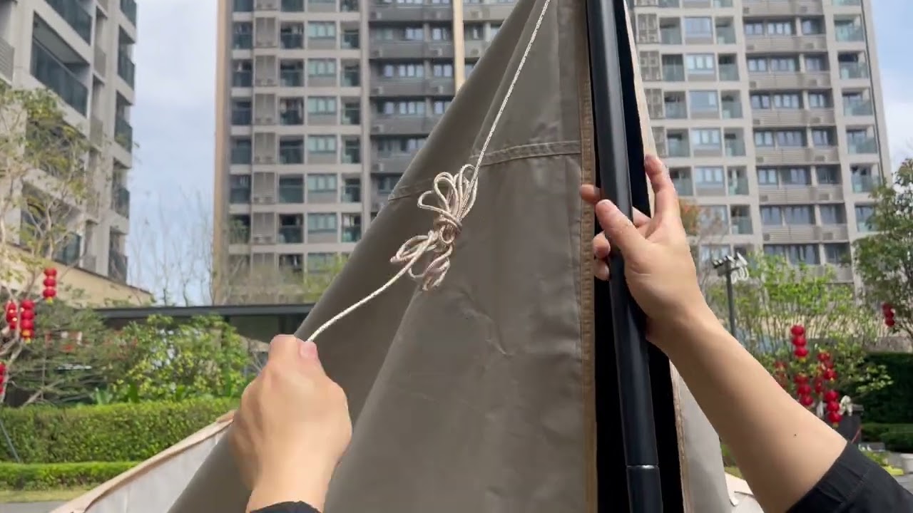 HAUSPROFI Inflatable tent setup and takedown video