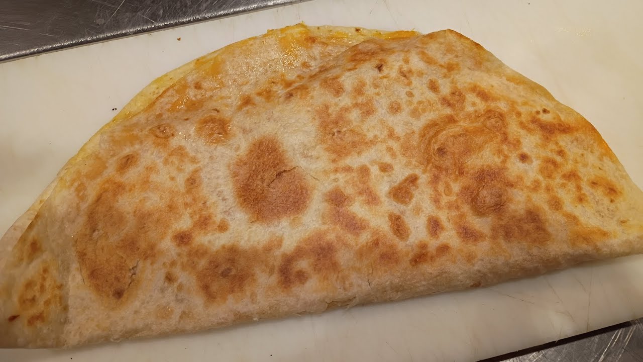 Making a Chicken Quesadilla at My Job