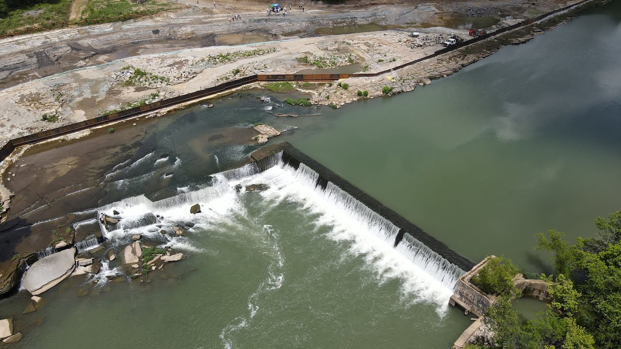Grand River Dam Authority hosts construction tour of WOKA Whitewater Park