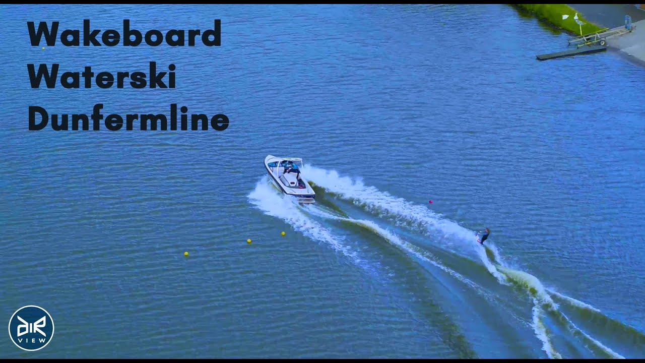 Waterski Dunfermline Townhill - drone video 4K