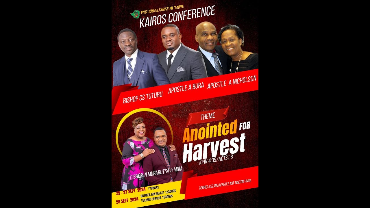 Bishop Muparutsa ||Obedience And Faithfulness ||ANOITED FOR HARVEST Kairos Conference