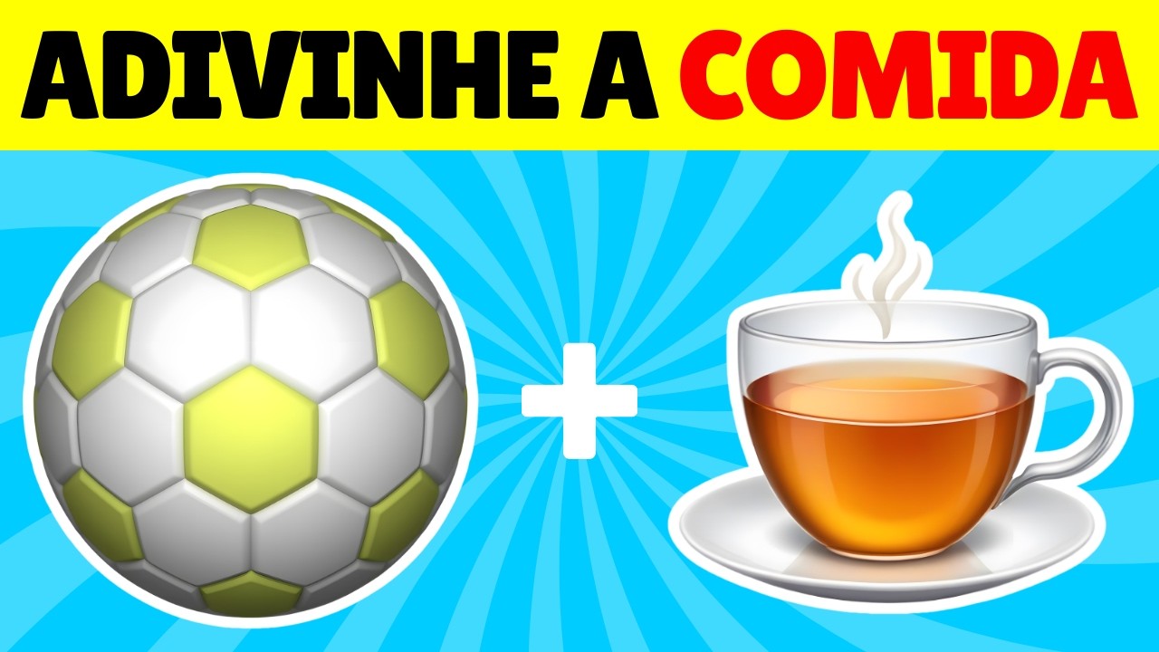 🍟 Voc&ecirc; Consegue Adivinhar a Comida pelos Emojis? 🍩🧠 | 50 Desafios | Quiz Espacial