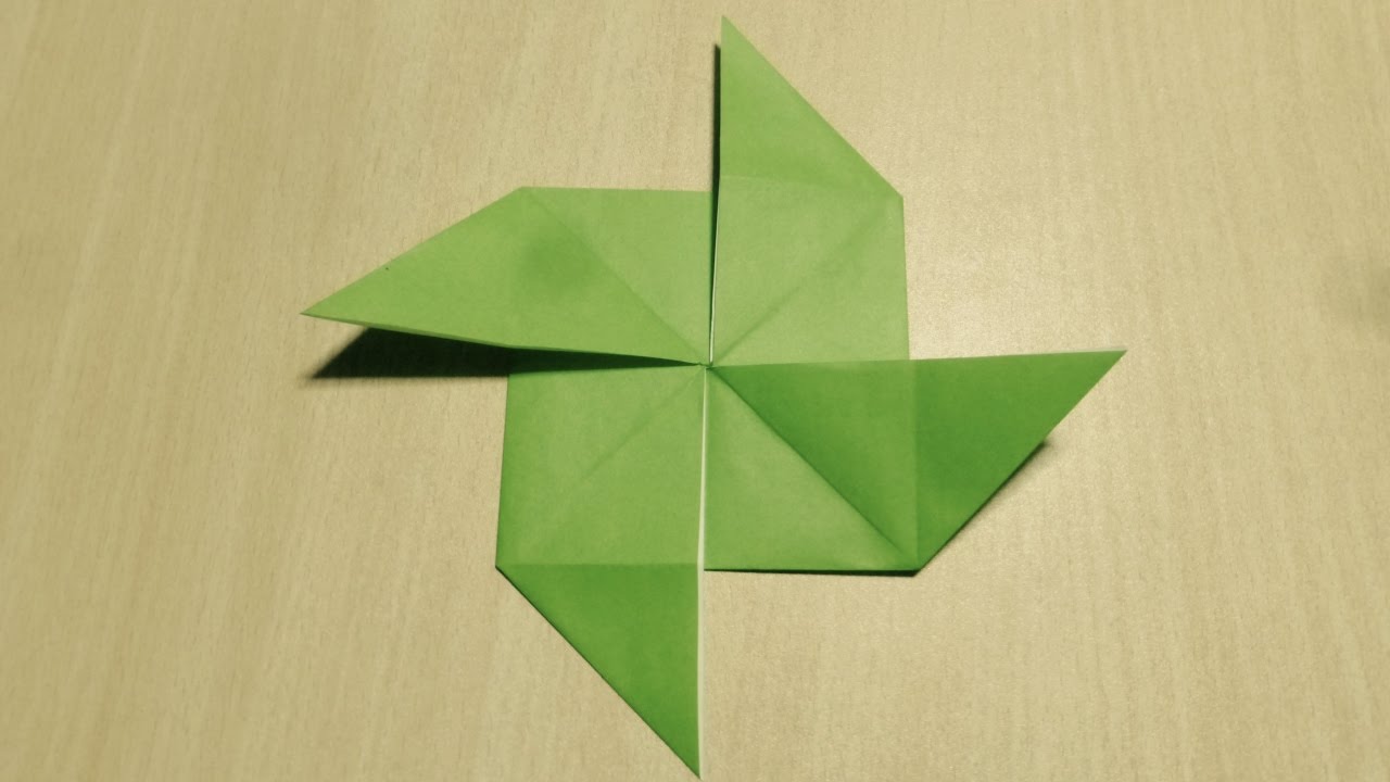 Comment faire Moulin à vent. Origami. L'art du papier pliant