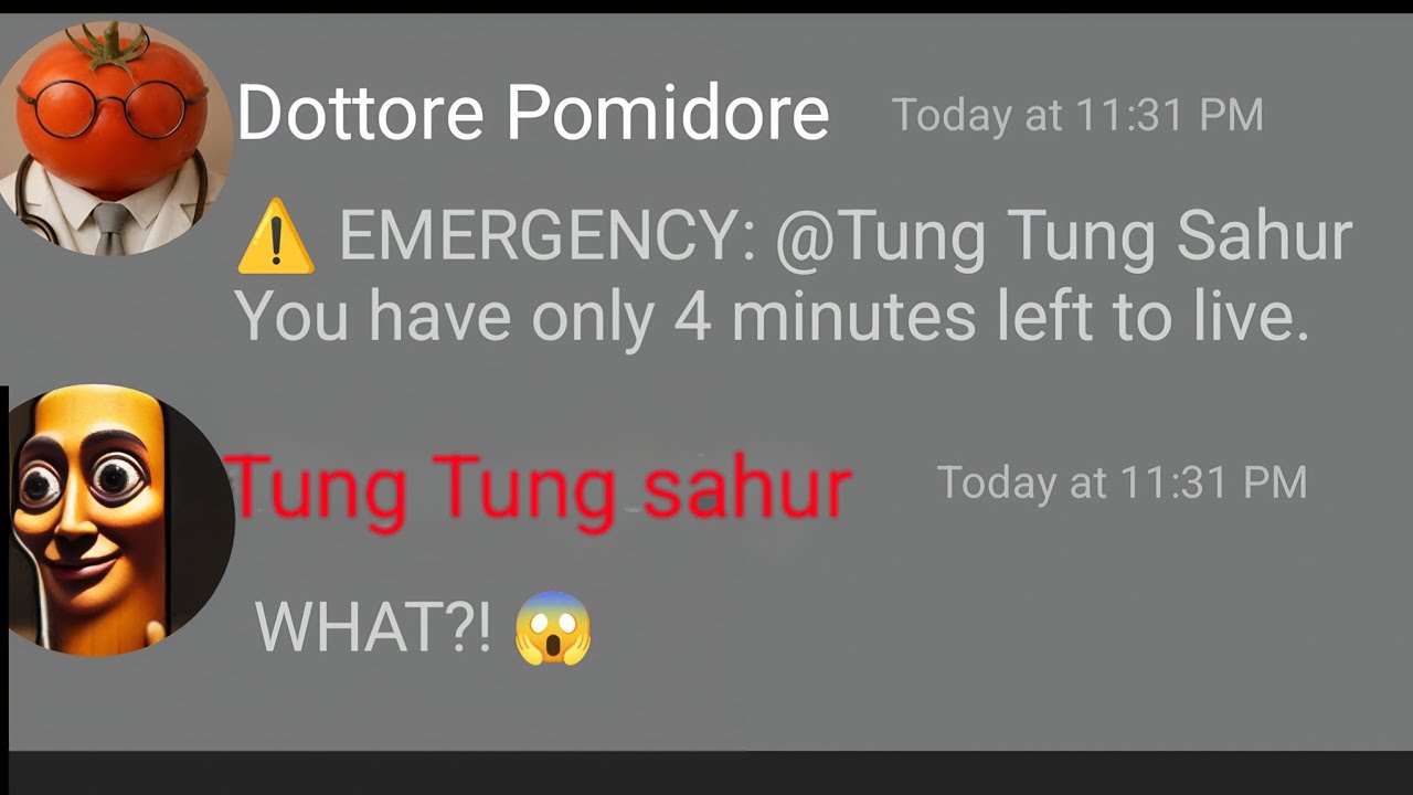 italian brainrot chat: If You Had 4 Minute to Live...