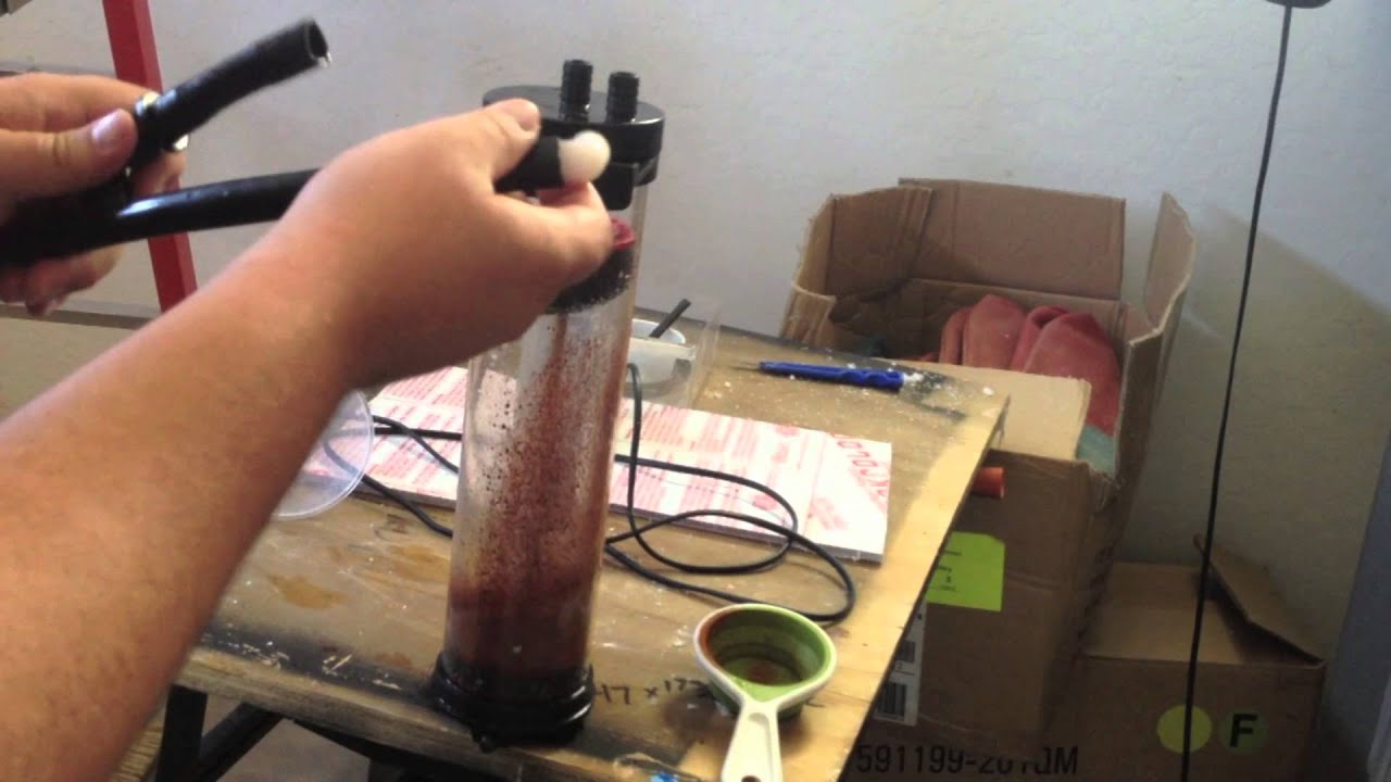 Changing GFO Two Little Fishies Phosban Reactor 150