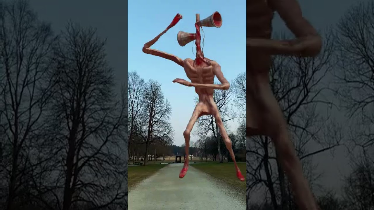 Siren Head dancing in park 😂 