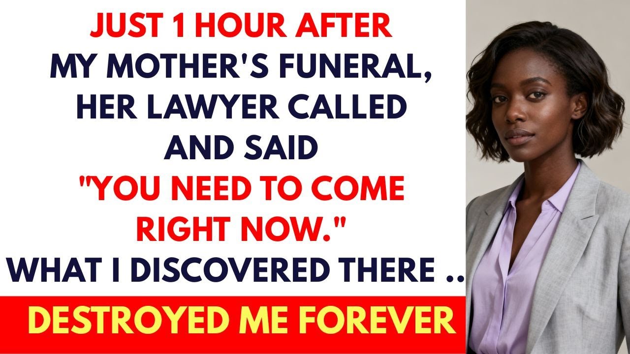 One Hour After My Mom’s Funeral Her Lawyer Called And The Truth Destroyed Everything