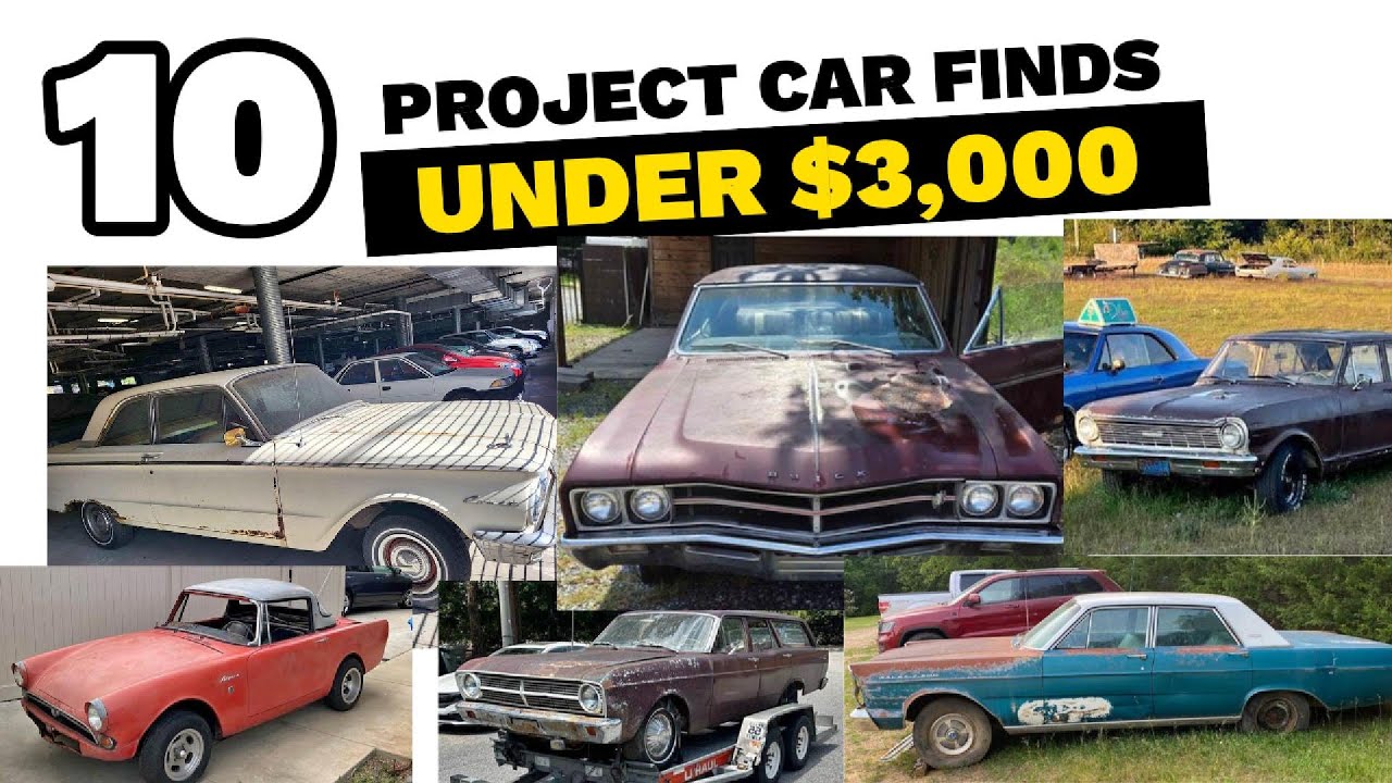 Top 10 Classic Cars Under $3,000 &ndash; 50s and 60s Projects For Sale!