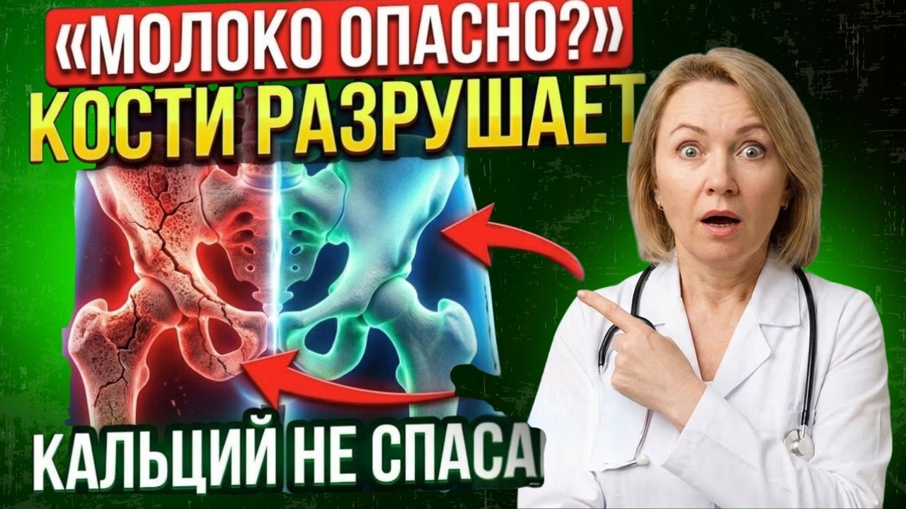 Вы уверены, что молоко укрепляет кости? Шокирующие факты о кальции и скрытой угрозе