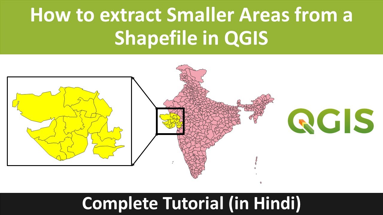 QGIS Tutorial: How to Extract Smaller Areas from a Shapefile | Select, Copy, and Export Features