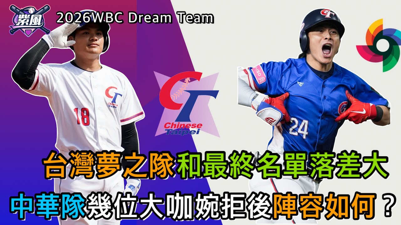 台灣夢之隊和最終名單落差大！中華隊幾位大咖婉拒後陣容如何？2026WBC Dream Team【2026經典賽-Ep.15】
