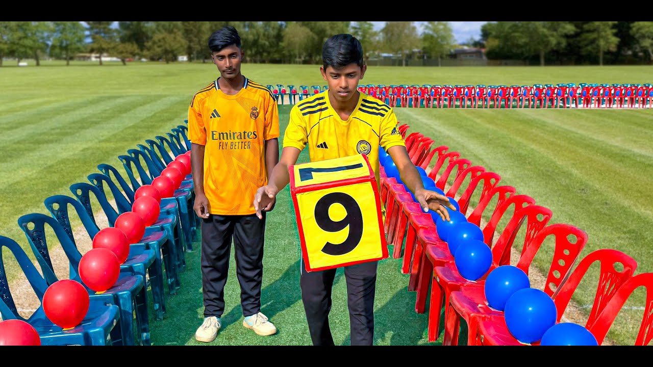 The Ultimate Ballon Pop Racing On Chair ! Pop Till The End- Hundred Ballon Race !