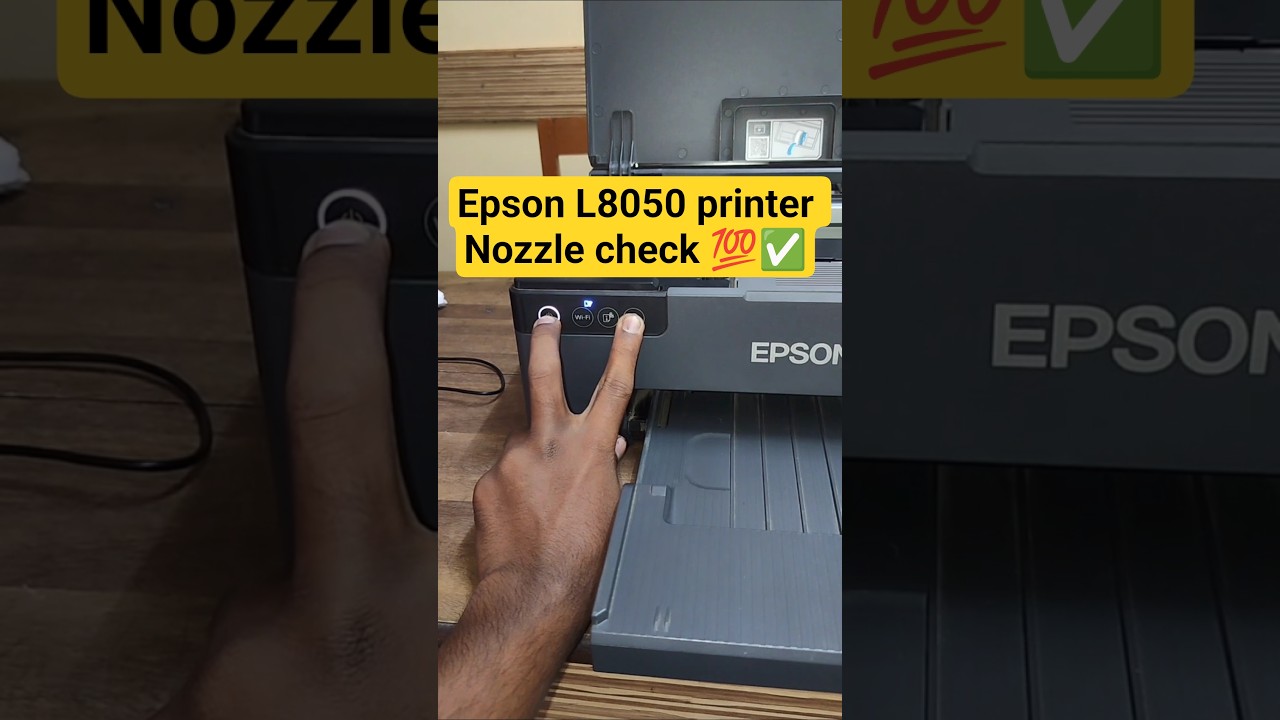 #epson L8050 printer Nozzle check 💯✅ #shorts