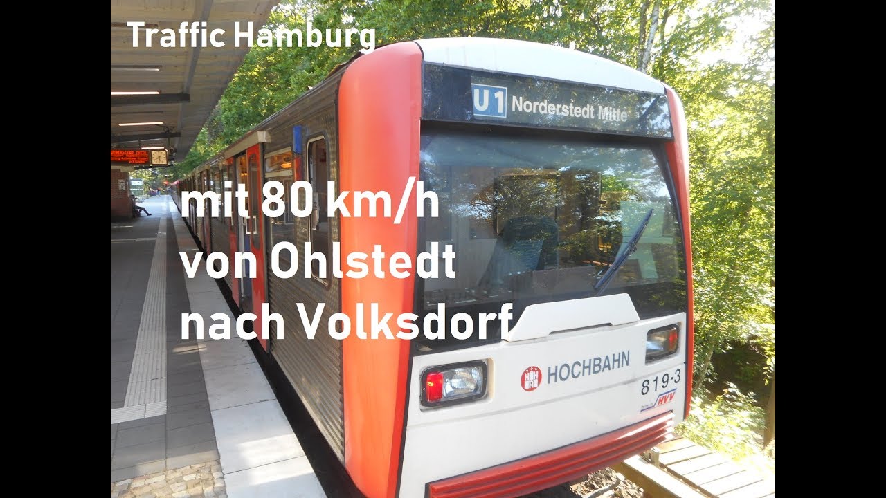 [SOUND] Im DT3E 819-3 mit 80 km/h von Ohlstedt nach Volksdorf - Traffic Hamburg
