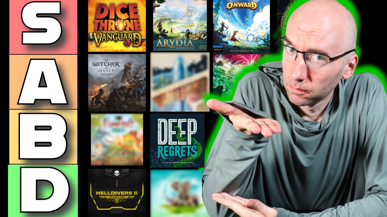 Tier Ranking the Best Board Games of 2025! Best Board Game Year!?