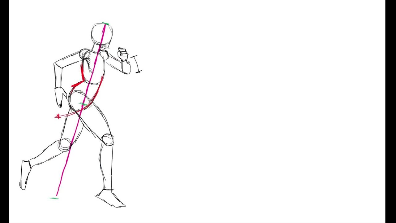 como dibujar la figura humana corriendo