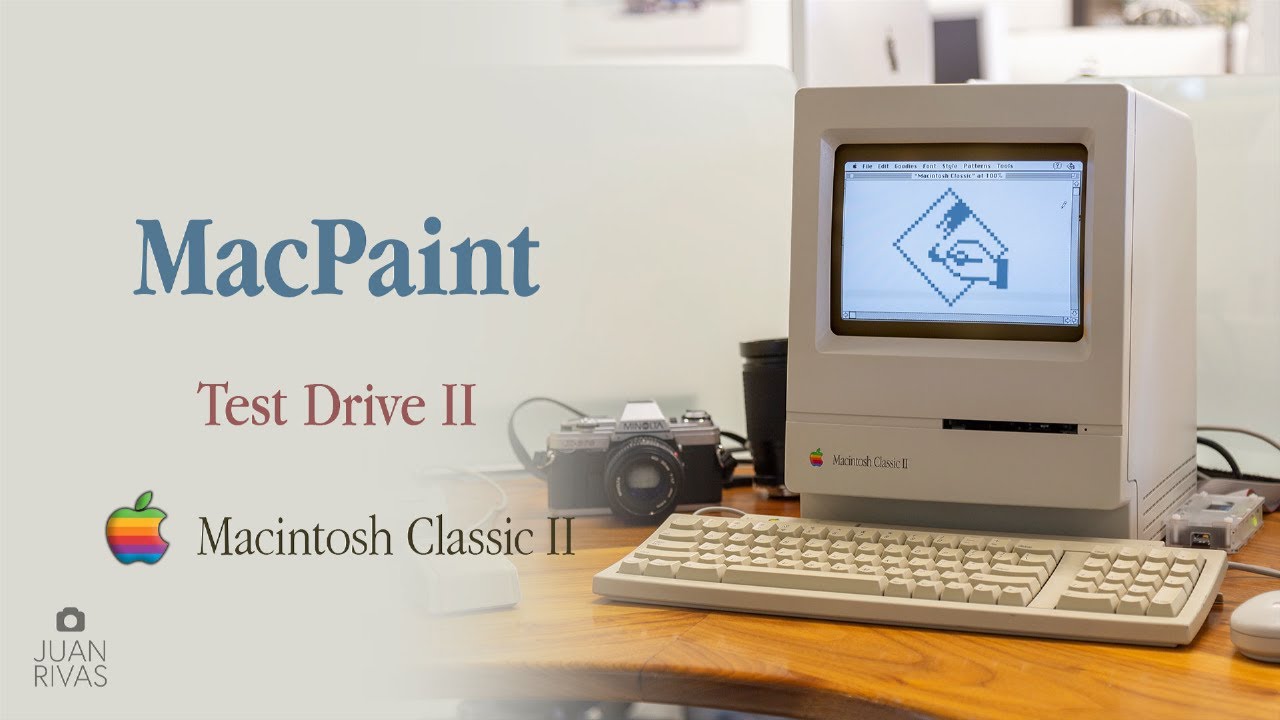 Testing Claris Mac Paint & Test Drive II on a Macintosh Classic II