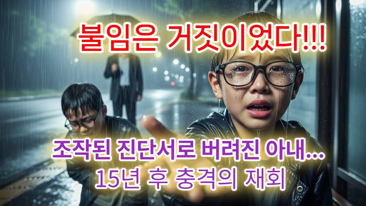 비 오는 정류장에서 만난 두 아이, 15년만의 재회