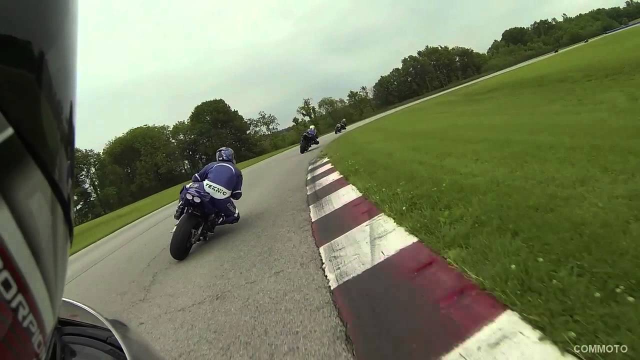 Ducati 848 Chasing Yamaha R1 Track Day Putnam Park Commonwealth Motorcycles COMMOTO V2