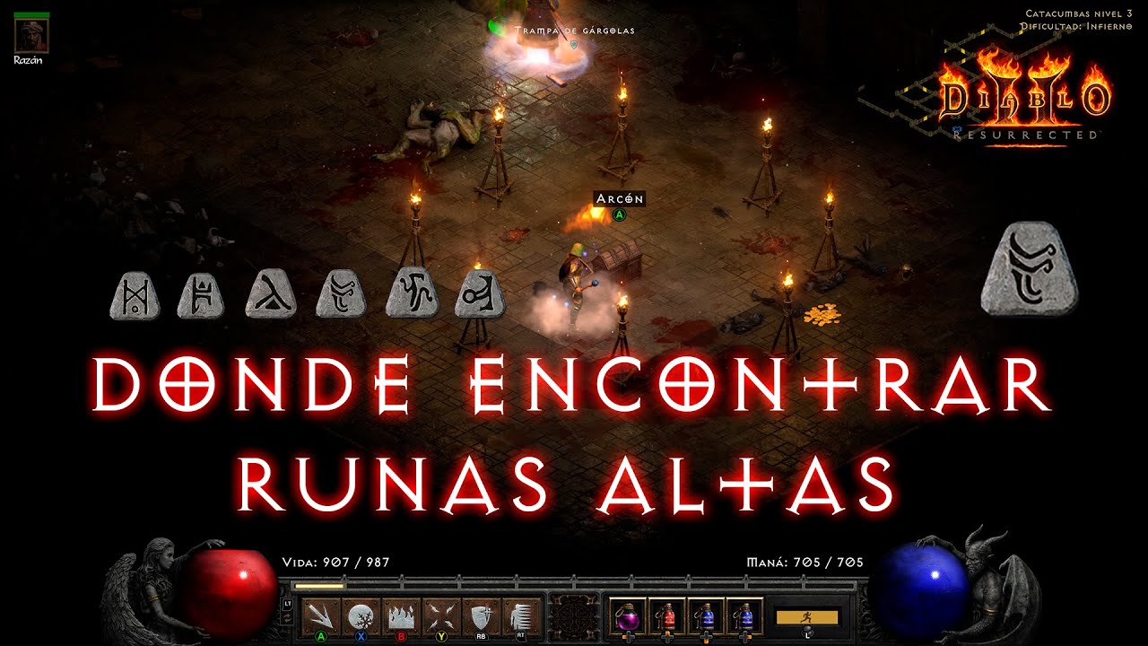 Donde encontrar Runas buenas en Diablo 2 Resurrected