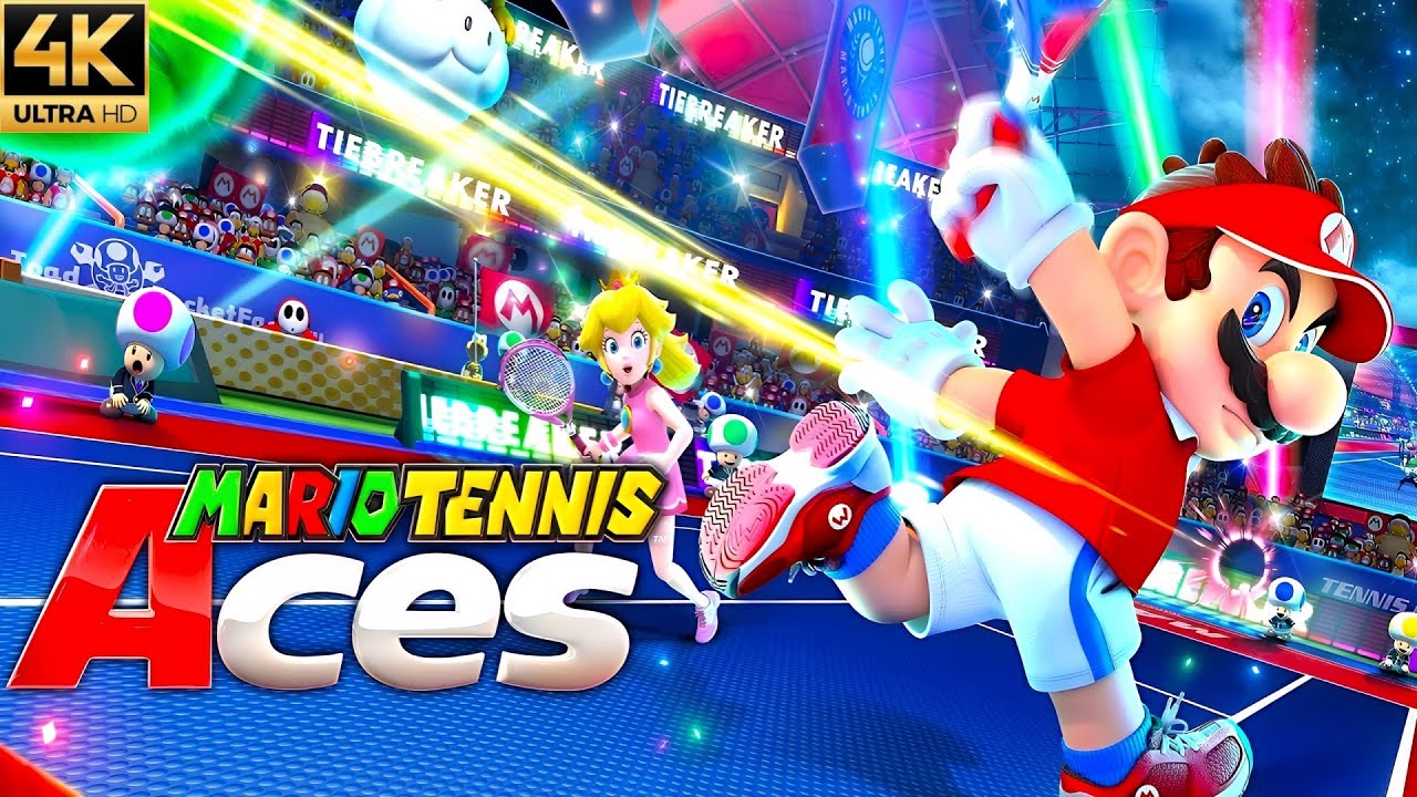 Mario Tennis Aces - Full Game Longplay (4K 60FPS)