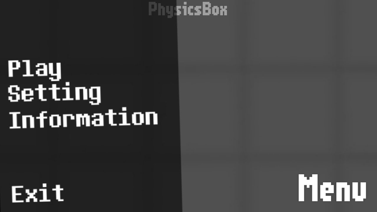 PhysicsBox Menu | Pocket Code