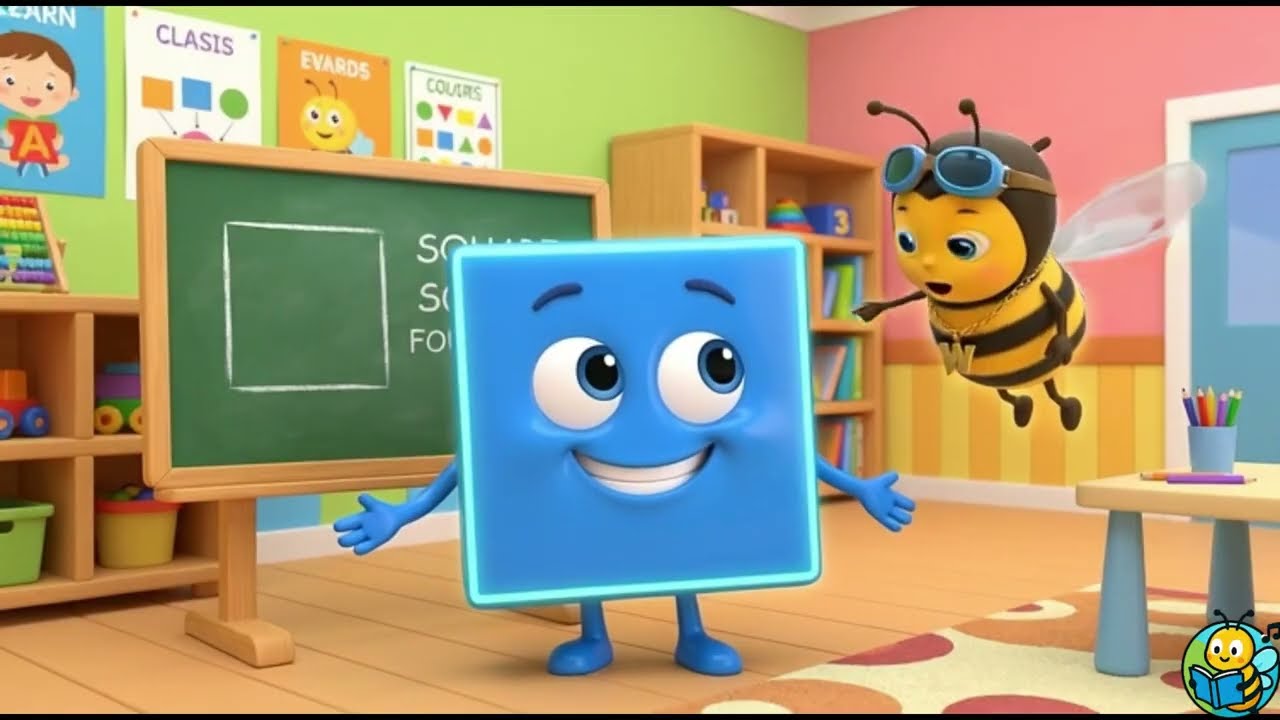 Shapes Song for Toddlers 🐝 | Learn Circle, Square & More! | WonderBees TV