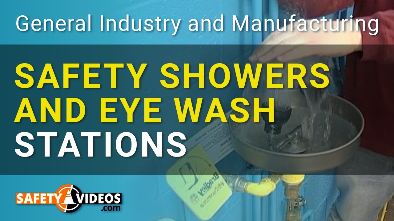 Аварийные души и станции промывки глаз от SafetyVideos.com