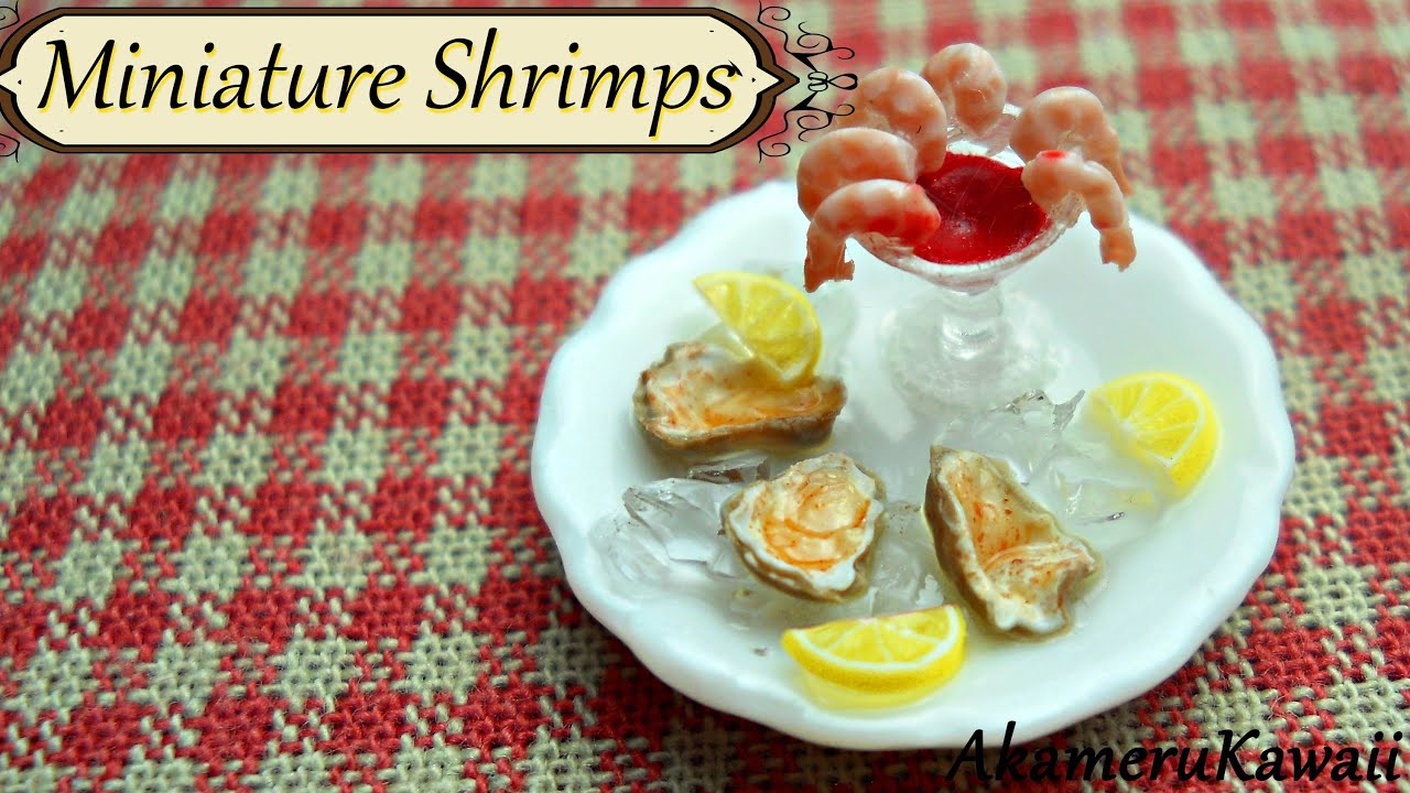 Miniature Shrimps - Polymer clay cane tutorial